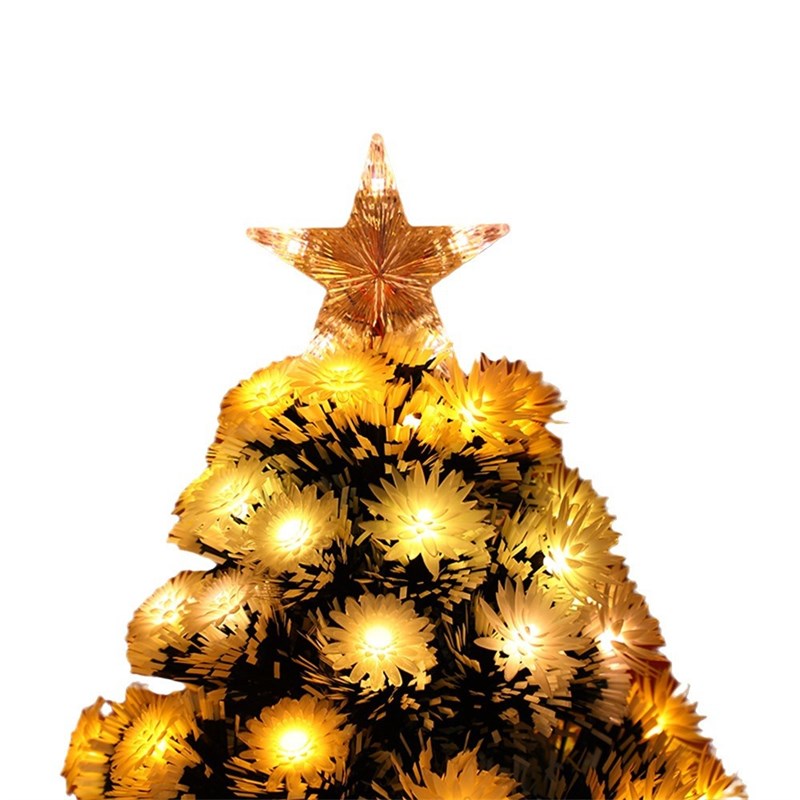 圣诞光纤树LEDk暖白蓝绿灯彩色圣诞节派对舞会装饰光纤树