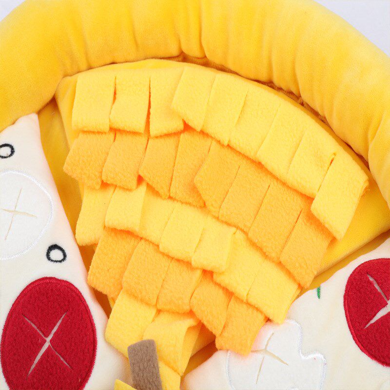 宠物PIZZA嗅闻垫可发声狗窝藏食游戏训练狗碗室S内智力开发玩具垫