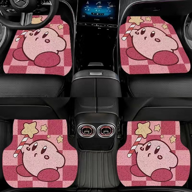 汽车内饰脚垫 卡通家用轿车SUV通用车型刮土蹭土PXVC丝圈脚垫