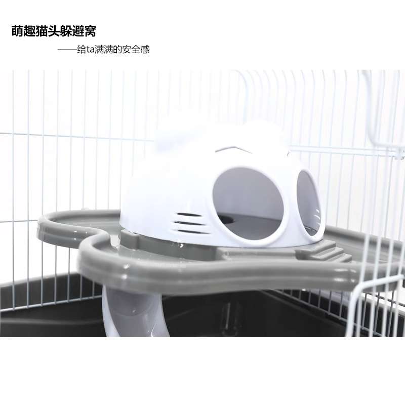 达洋仓鼠笼猫头豪华笼金丝熊三线仓鼠紫仓鼠窝套餐大笼子别墅