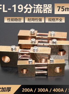 逆变焊机专用分流器200A75MV电焊机直流分流器300A分流器