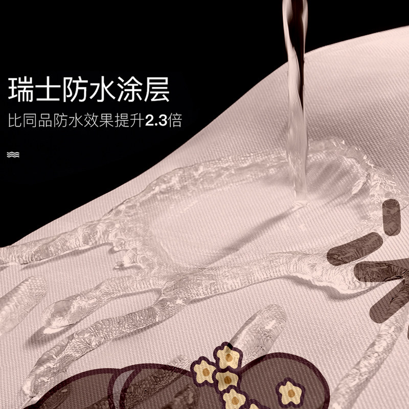 国风卡通磁性浴帘套装卫生间防水布加厚防霉洗澡隔断浴室帘免打孔