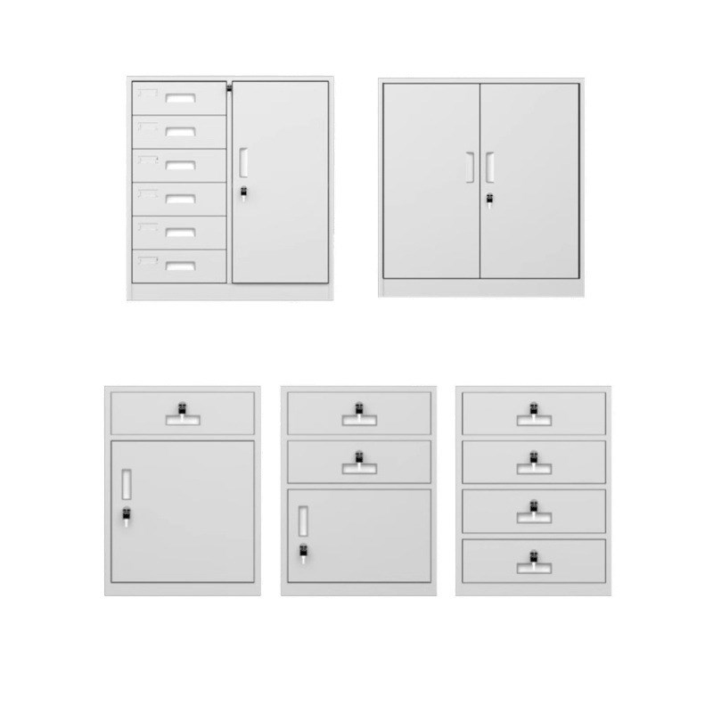 钢制矮柜铁皮储物柜带锁工具柜档案柜阳台收纳柜办公文江柜更衣柜