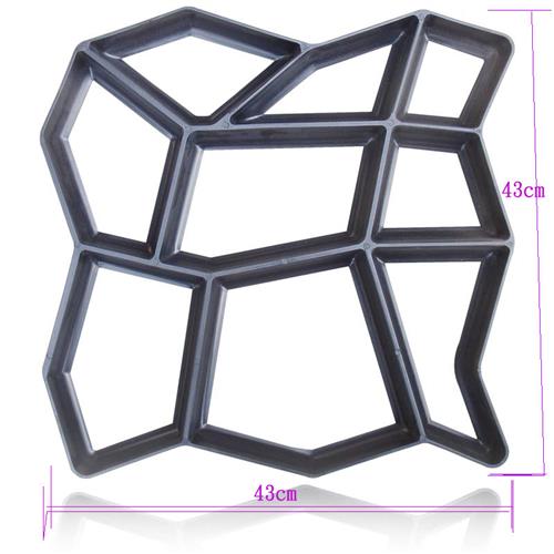 塑料简易地坪铺地砖花园别墅路面设计H水泥diy混凝土铺路模具