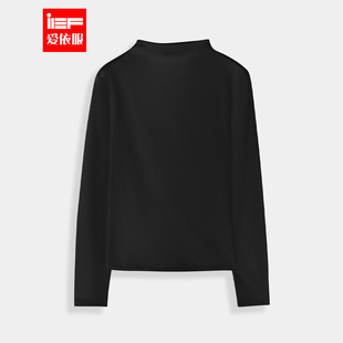 内搭打底衫 韩系风薄绒半高领纯色针织衫 女 爱依服2026秋冬新款 IEF
