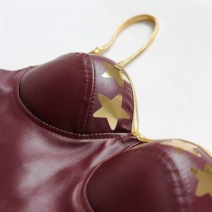 万圣节演出服装cospolay 成人COS神奇女侠舞台服饰情趣衣皮制现货