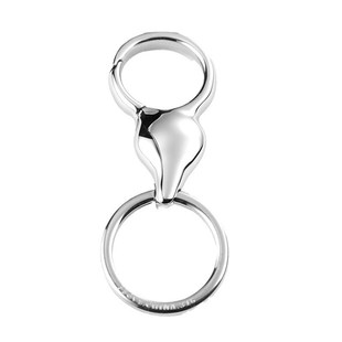 不锈钢葫芦钥匙扣男士 挂件汽车用锁匙扣高档钥匙圈X环链创意礼物