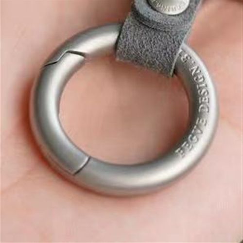316L不锈钢按压圆环钥匙扣男士汽车钥匙扣挂件R腰式扣腰挂钥匙圈