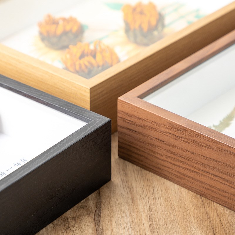 中空玻璃标本画框手工剪纸装饰像框干花diyK相框10寸a4美甲展示框