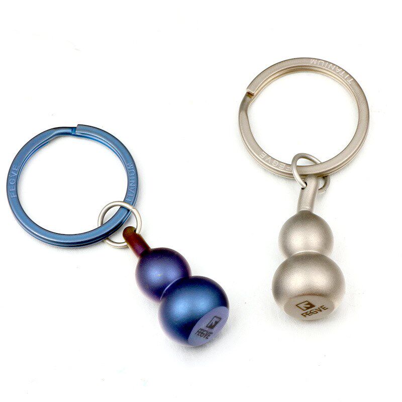 招财钛合金葫芦钥匙扣挂件创意汽车链F圈环挂绳男女书包中国风挂