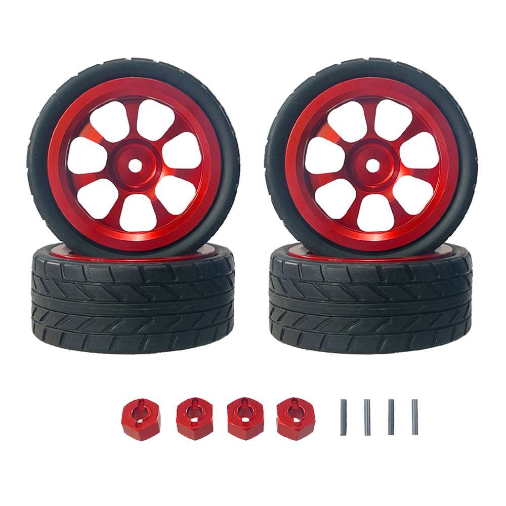 美嘉欣1/14 14301 14303遥控车改装升级金属轮毂轮胎结合器零配件