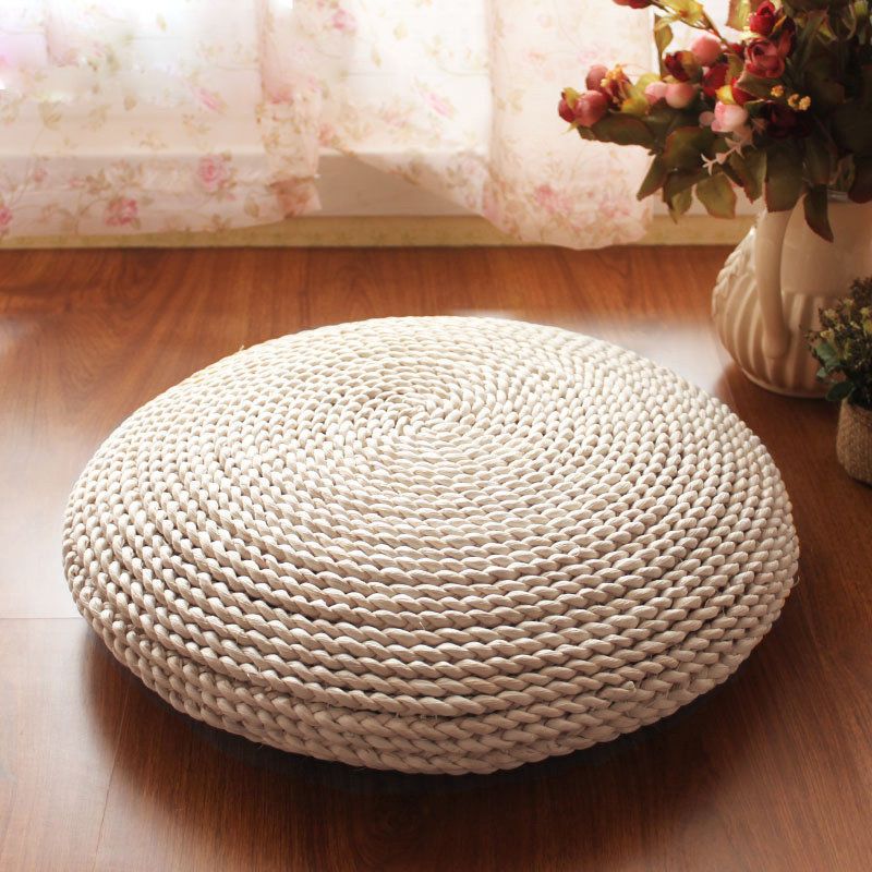 草编蒲团坐e垫玉米皮打坐禅修垫日式榻榻米坐墩跪垫加厚圆形草垫