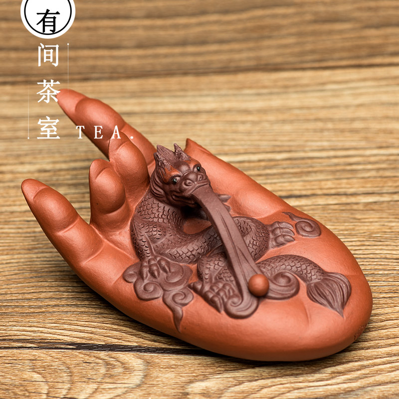 茶宠摆件精品紫砂大权在握龙行天下雕塑茶L玩茶盘装饰把件紫砂礼