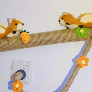 空调管装饰遮挡美化麻绳燃气管下水管道装饰空调管子缠绕绳子花藤