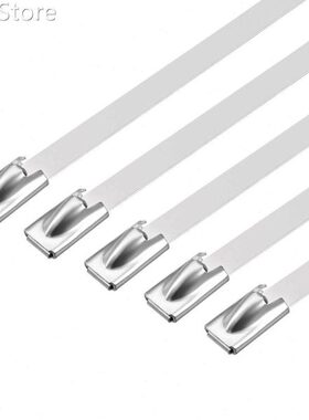 25pcs 30 Inch Stainless Steel Cable Zip Ties 0.18 Inch Width