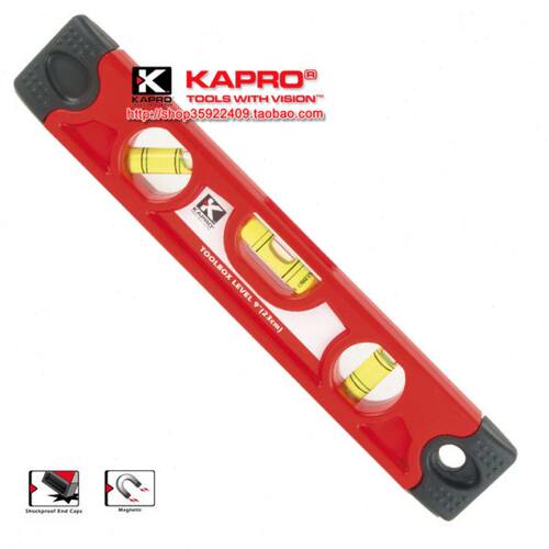 KAPRO磁性水平尺227水平仪3个水准泡23厘米以色列开普路/嘉宝装修