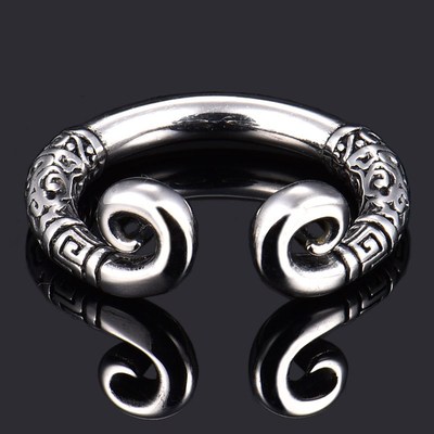 复古紧箍咒尾g戒指男士个性孙悟空金箍棒学生潮人单身开口食指环