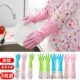 加绒加厚洗碗手套女乳胶橡胶塑料防水耐用厨房家务刷碗洗衣服胶皮