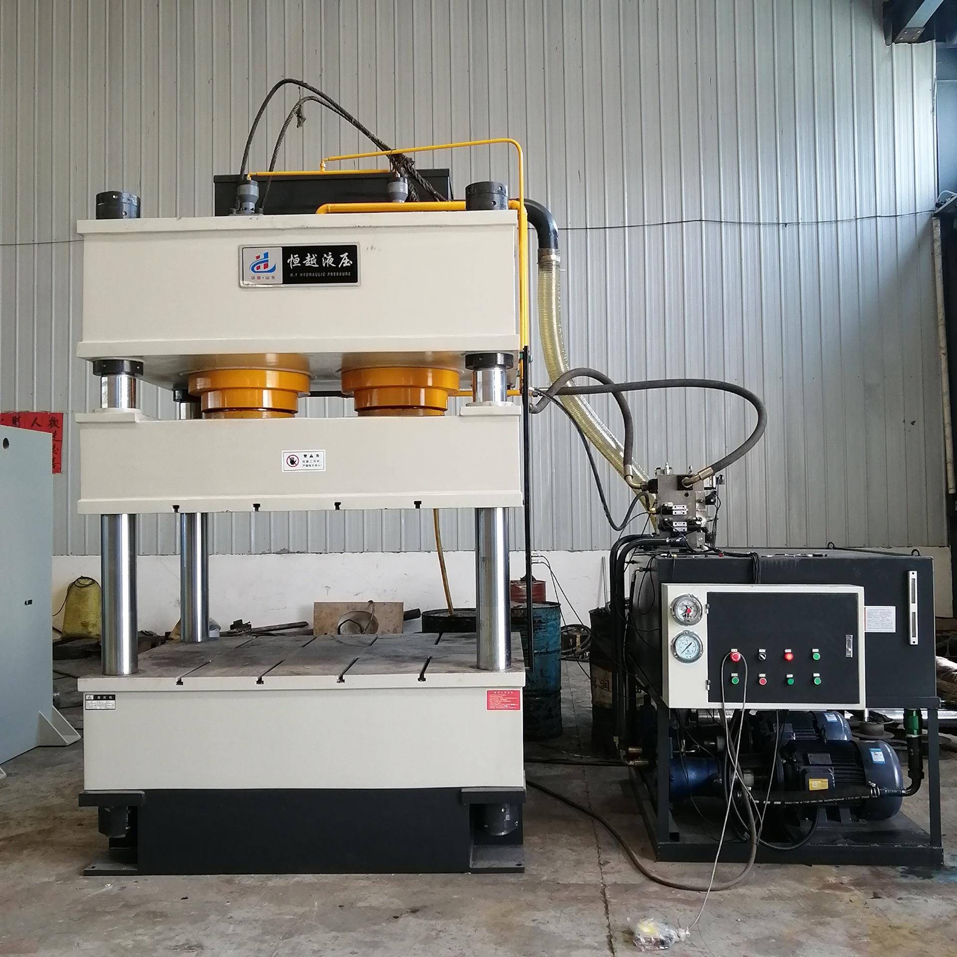 定制500吨大型四柱油压机整形剪切拉伸成型四柱压力机