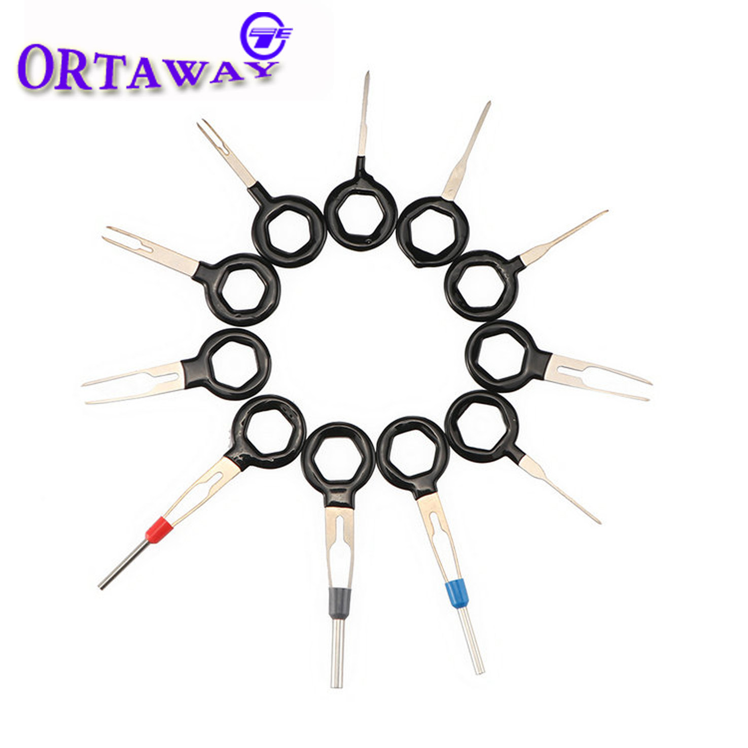 汽车主机尾线端子线束插头退针器挑针取针解锁钥匙拆卸拔取工具