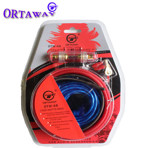 汽车影音车载低音炮功放音响改装连接套线带保险胆音频电源控制线