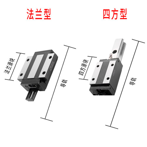 台湾PPC直线导轨滑块轴承HSR15 20 25 30 35 45 A B R LA LB LR