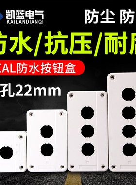 NP4 NP2 XB2 LA16 2孔位急停开关控制按钮盒XAL-B02白色22mm