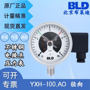 耐震 电接点压力表 100.AO.531.M2 YTH 北京BLD布莱迪全钢