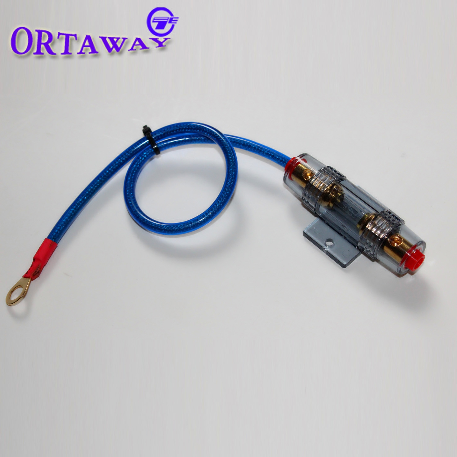 汽车音响防水保险盒车用改装保险丝插座带线一出一20A~100A保险管