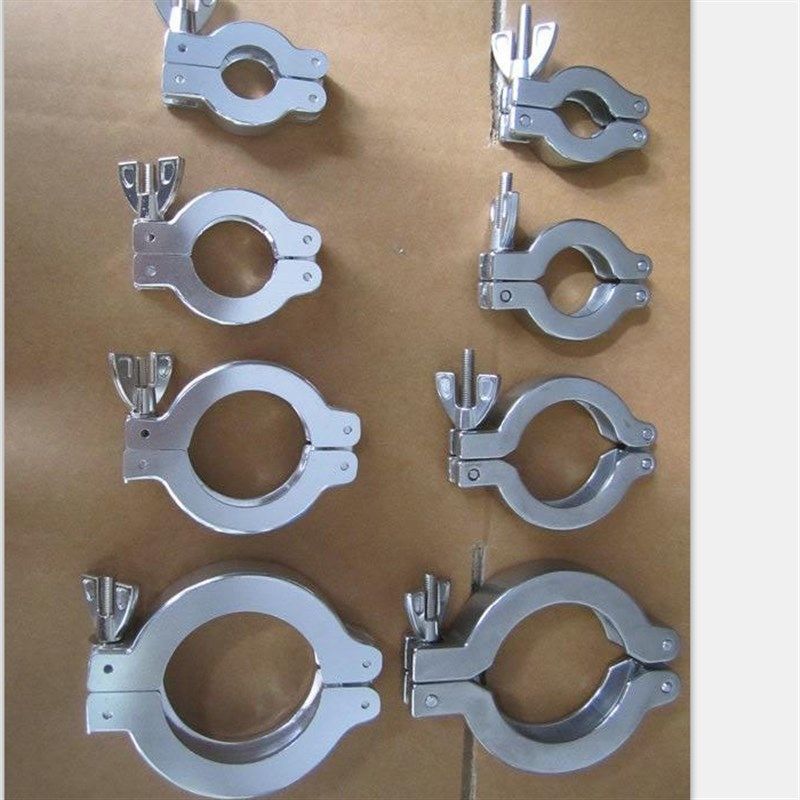 真空卡箍 铝合金卡箍 KF16/25/40/50快装卡箍 真空管件 氟胶支架