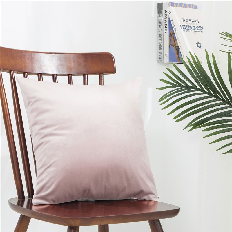 创意款简约纯色毛绒抱枕套沙发床头F办公室靠垫套亚马逊供应