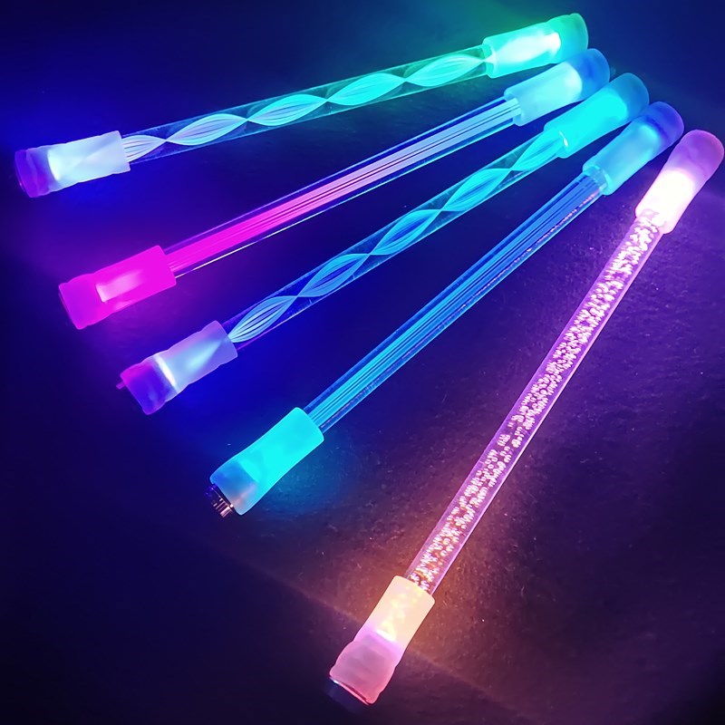 发光转转笔夜光棒气氛转笔笔炫彩灯笔好玩灵活手指益智转转笔