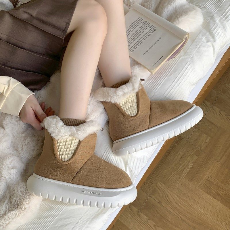 高帮棉拖鞋女包跟冬季加绒加厚外穿厚底居家室内防滑保暖棉鞋冬天