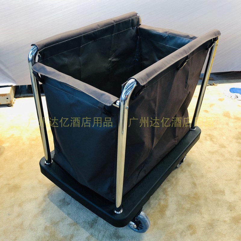 豪华酒店布草车客房塑料被罩车房间房口车床单宾馆超静音轮服务车