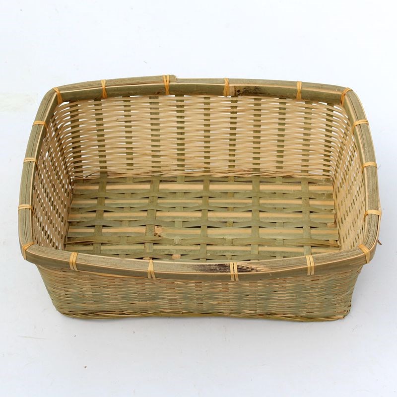 竹编制品收纳筐手工箩筐商用竹篮长方形竹篓竹筐竹子长方形竹蓝