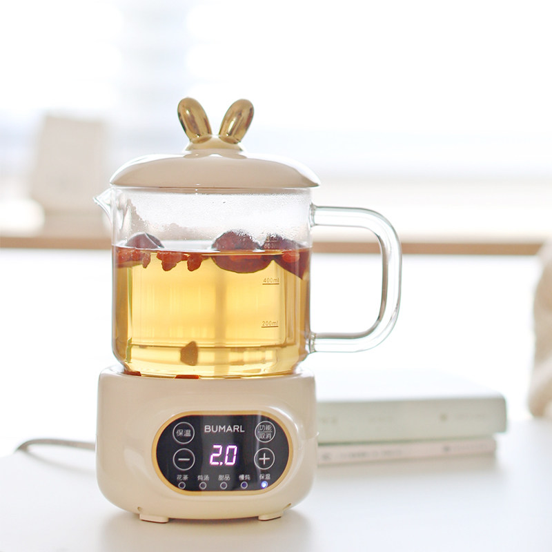 北慕养生电炖杯小型烧水杯迷你加热煮花茶煮粥杯办公室牛奶神器