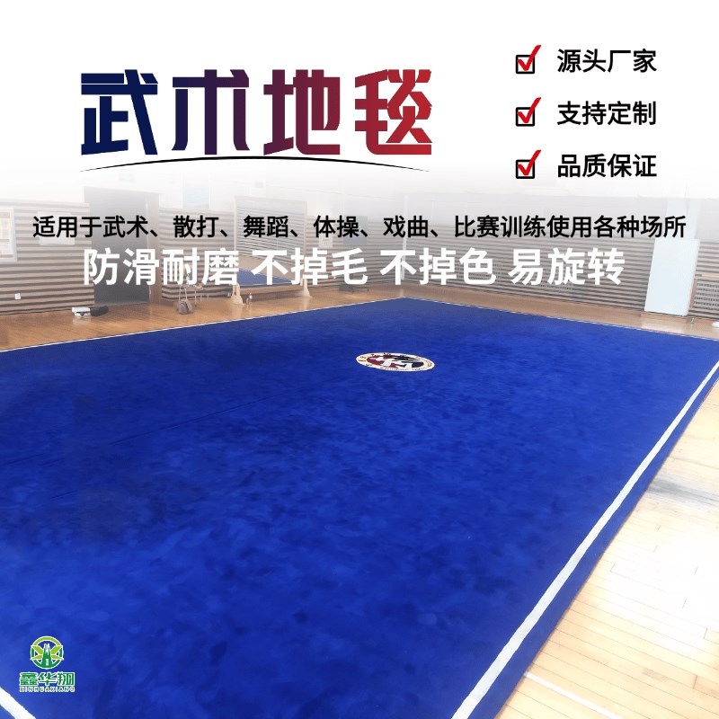 武术地毯舞蹈体操戏曲舞台比w赛训练专用加厚地毯地垫隔音阻燃耐