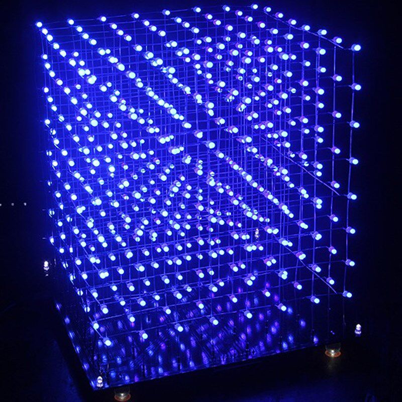 3D8S LED 光立方 CUBE8 8x8x8 3D LED 套餐 电子制作套件 散件