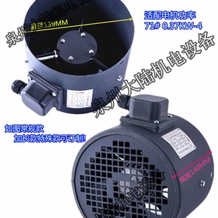 G112 YVP变频电机风扇风机G71 G100 G90 G132带风罩散热风扇 G80