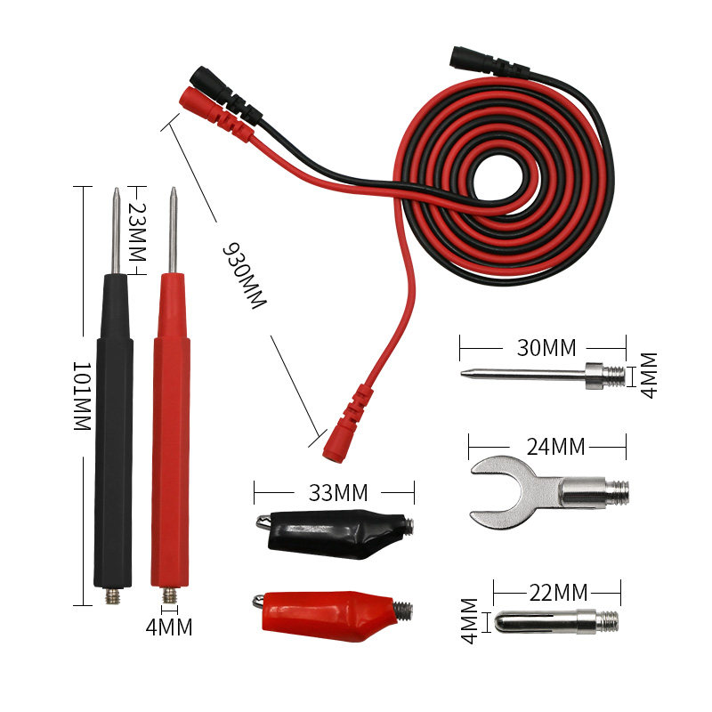 记工16合1测试连接线 香蕉插线表测试线 万用表万能表表笔棒