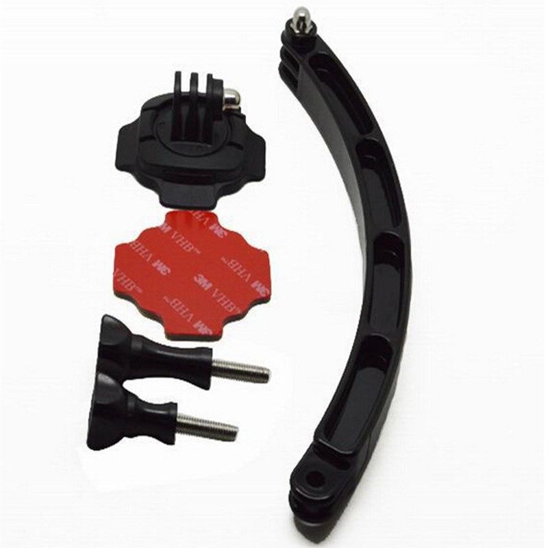 Gopro 头盔自拍 360度旋转底座延长杆 Arm Helmet 3M Stciker Pad