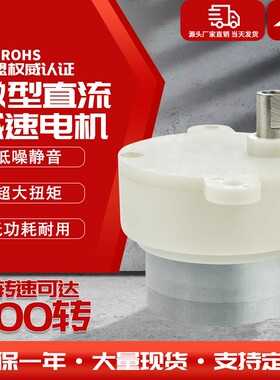 JS-30微型低速直流马达齿轮箱减速小电机6v12v低噪可调速慢速电机