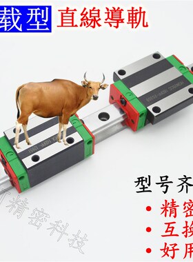 雕刻机线性导轨方块加长滑块HG15/HG20/HG25/30CA HA CC滑轨线轨