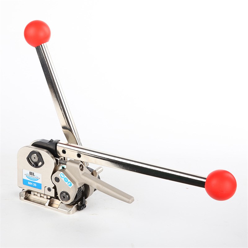 盟安牌 25MM铁皮打包带捆扎机手动台湾进口 MH35钢带免扣打包机