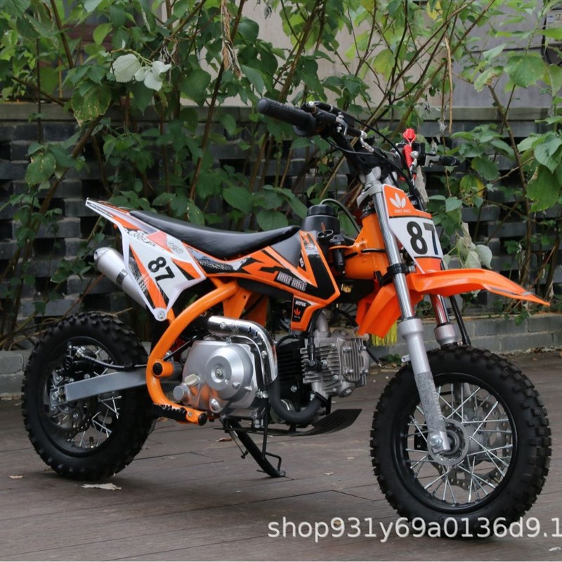 儿童两轮小越野摩托车入门无级变速110cc赛车迷你山地竞技车