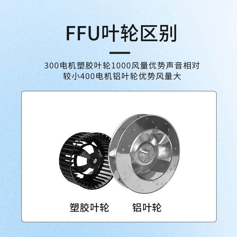 FFU空气净化器无尘车间洁净棚定制交流直流风机过滤元ffu静音