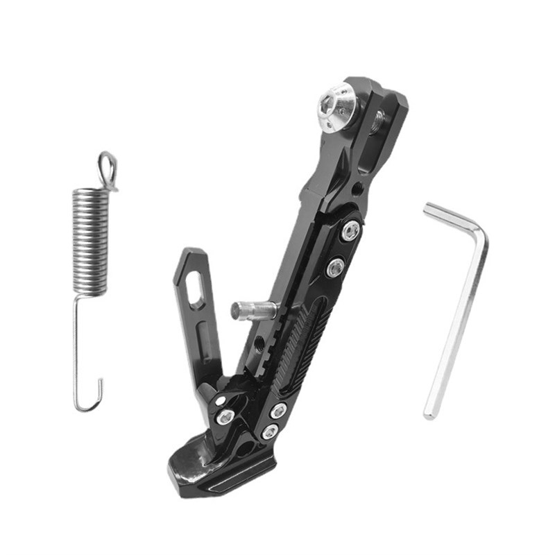 摩托车脚撑电动车可调节边撑改装单边脚架M3小猴子鬼火CNC侧支架