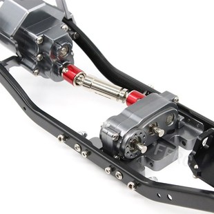 SCX10四驱攀爬车313轴距金属车架 差速锁车架 高低速前置二档波箱