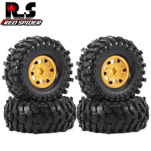 RS红蜘蛛1/10攀爬胎TRAXXAS易控AXIAL 瑞泰SCX10 非洲狮+轮毂R155