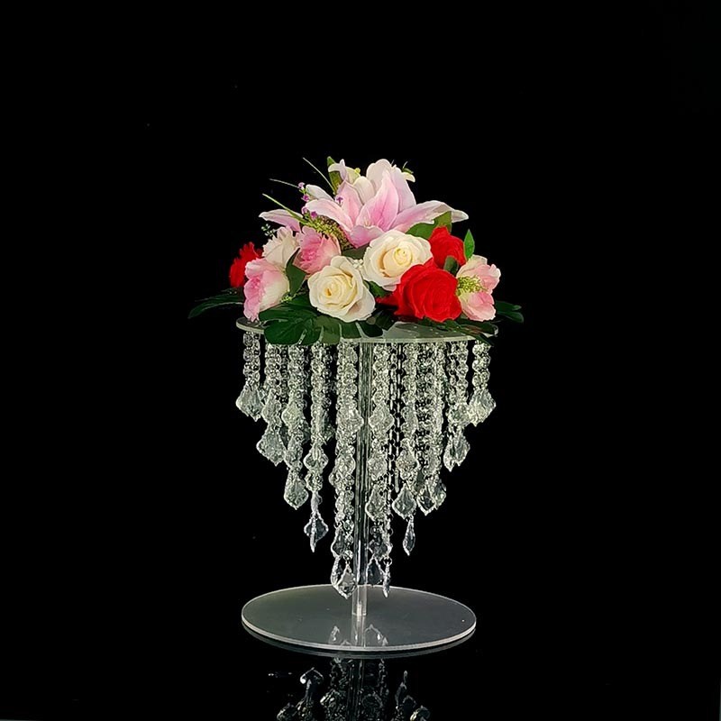 婚庆道具路引生日派对酒店庆典亚克力甜品台蛋糕架花艺水晶架